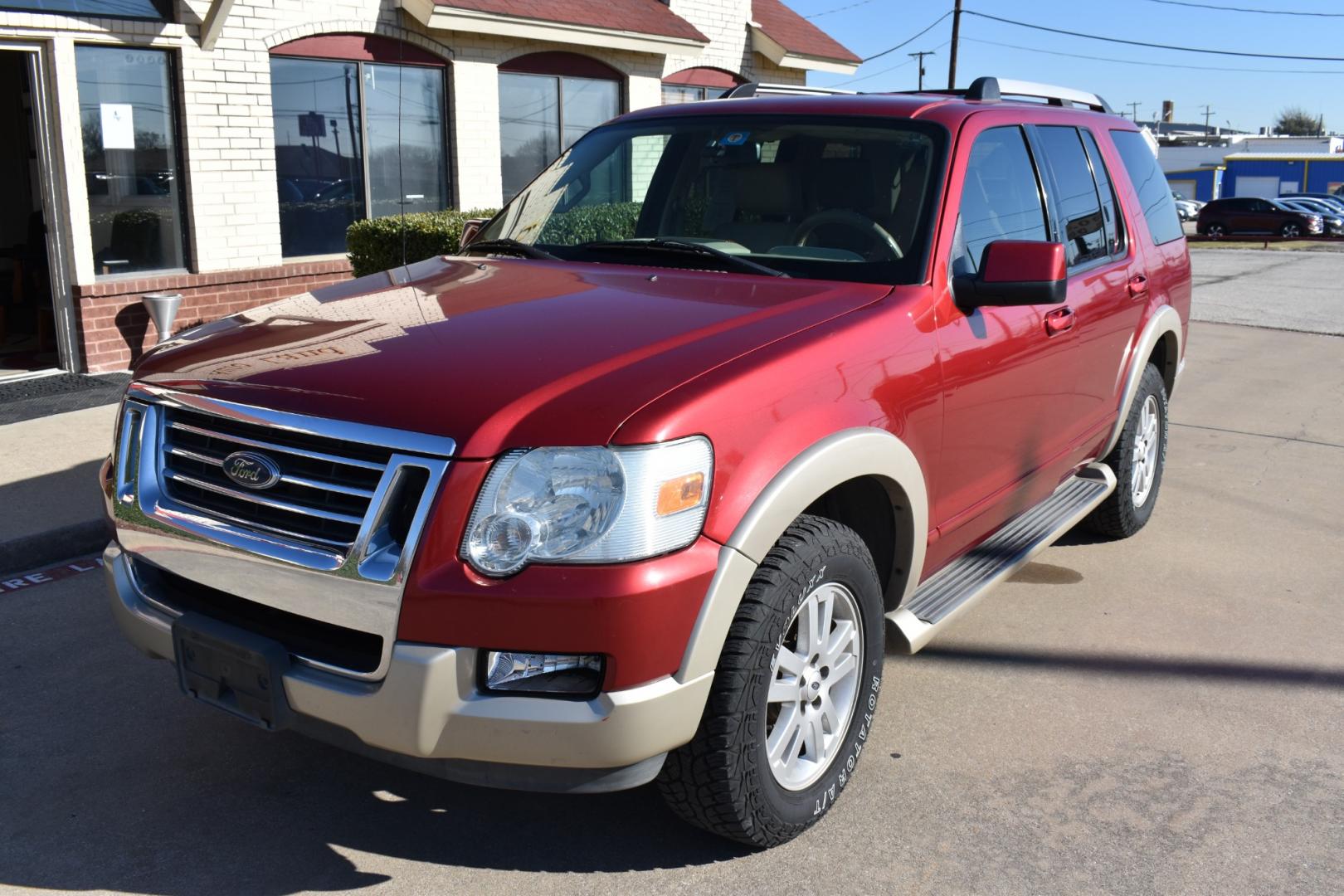 2006 Red /Tan Ford Explorer Eddie Bauer 4.0L 2WD (1FMEU64E76U) with an 4.0L V6 SOHC 16V engine, 5-Speed Automatic Overdrive transmission, located at 5925 E. BELKNAP ST., HALTOM CITY, TX, 76117, (817) 834-4222, 32.803799, -97.259003 - Buying a 2006 Ford Explorer can offer benefits such as affordability, availability of parts, spacious interior, towing capability, and off-road capability if equipped with the appropriate package. Additionally, older vehicles like the 2006 model may have simpler technology, making maintenance and re - Photo#1